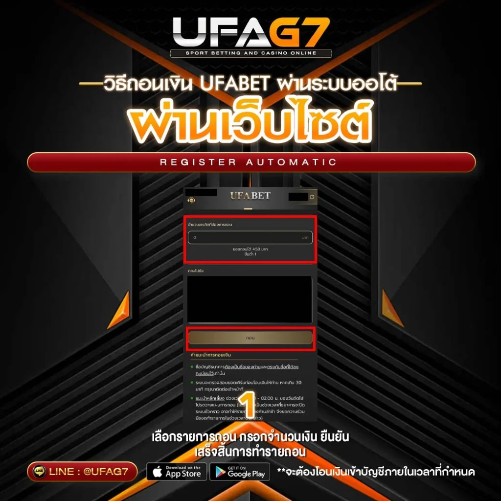 ฝากถอน UFABET ระบบออโต้